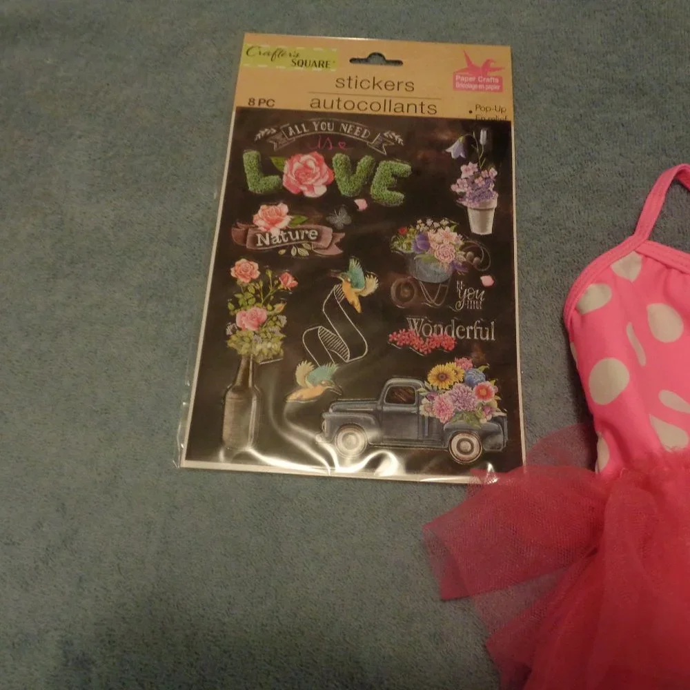 BALLETCORE PRETTY STICKERS & BABY TUTU SUIT LOT